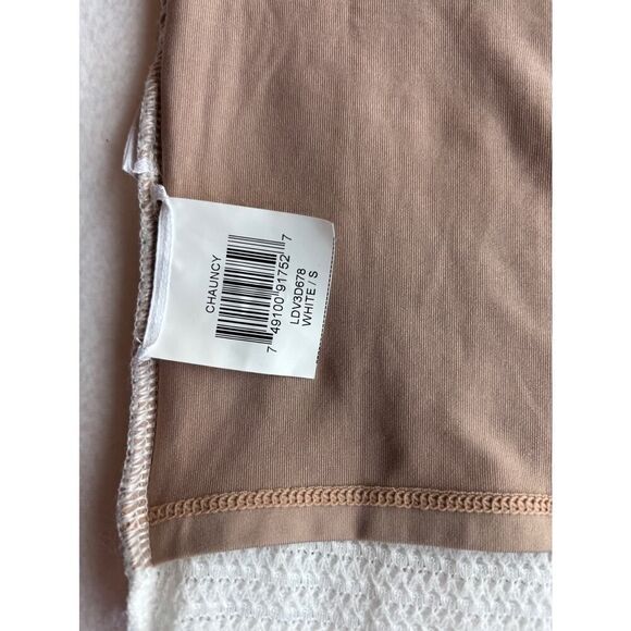 NWT BCBG Max Azria Ruffle Chauncy Skirt Lined Stretch Waist White Small Body Con - Picture 10 of 10